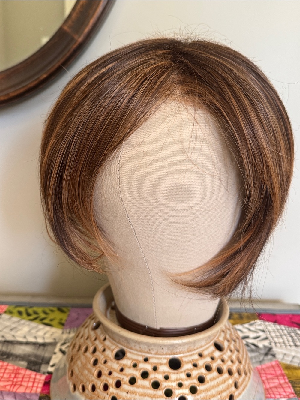 Jon Renau Smart Lace Brown Layered Wig with Natural Highlights